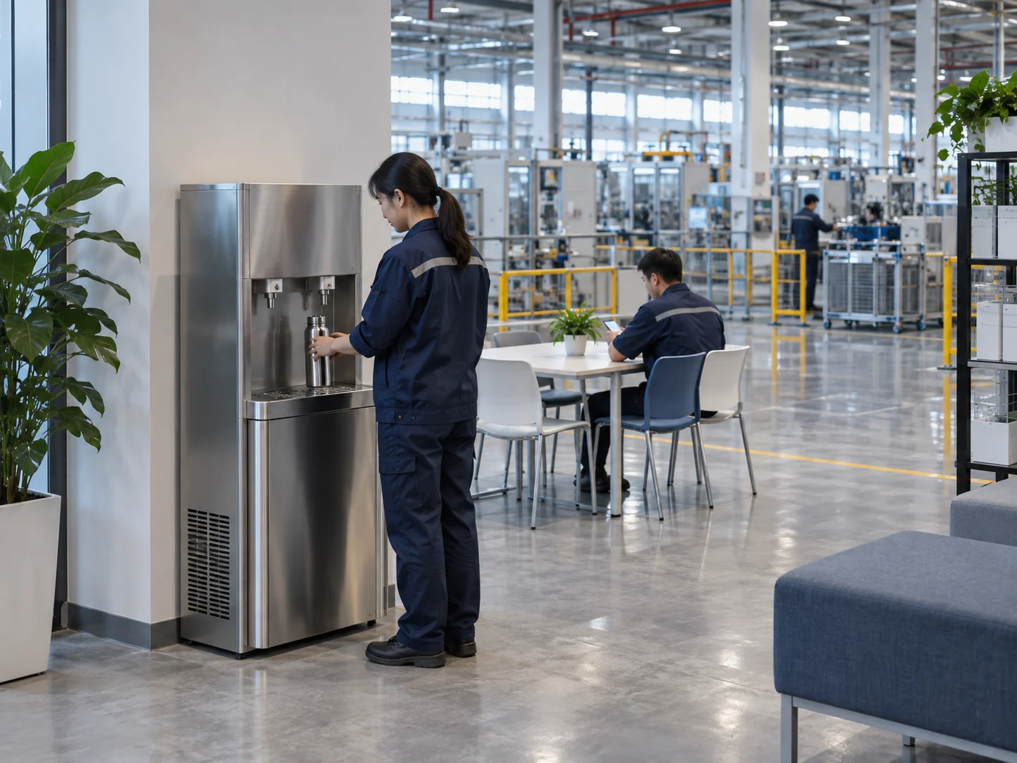 Manufacturing commercial drinking water environment